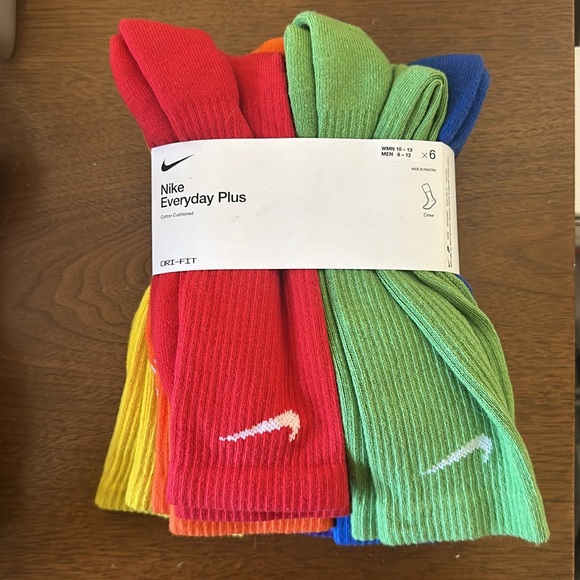 NIKE EVERYDAY PLUS CUSHIONED TRAINING CREW SOCKS (6 PAIRS) - Picture 7 of 8